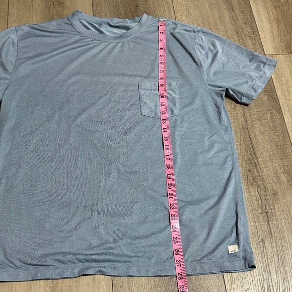 VUORI Tradewind Performance Pocket Shirt Men's XL Blue - Picture 7 of 10